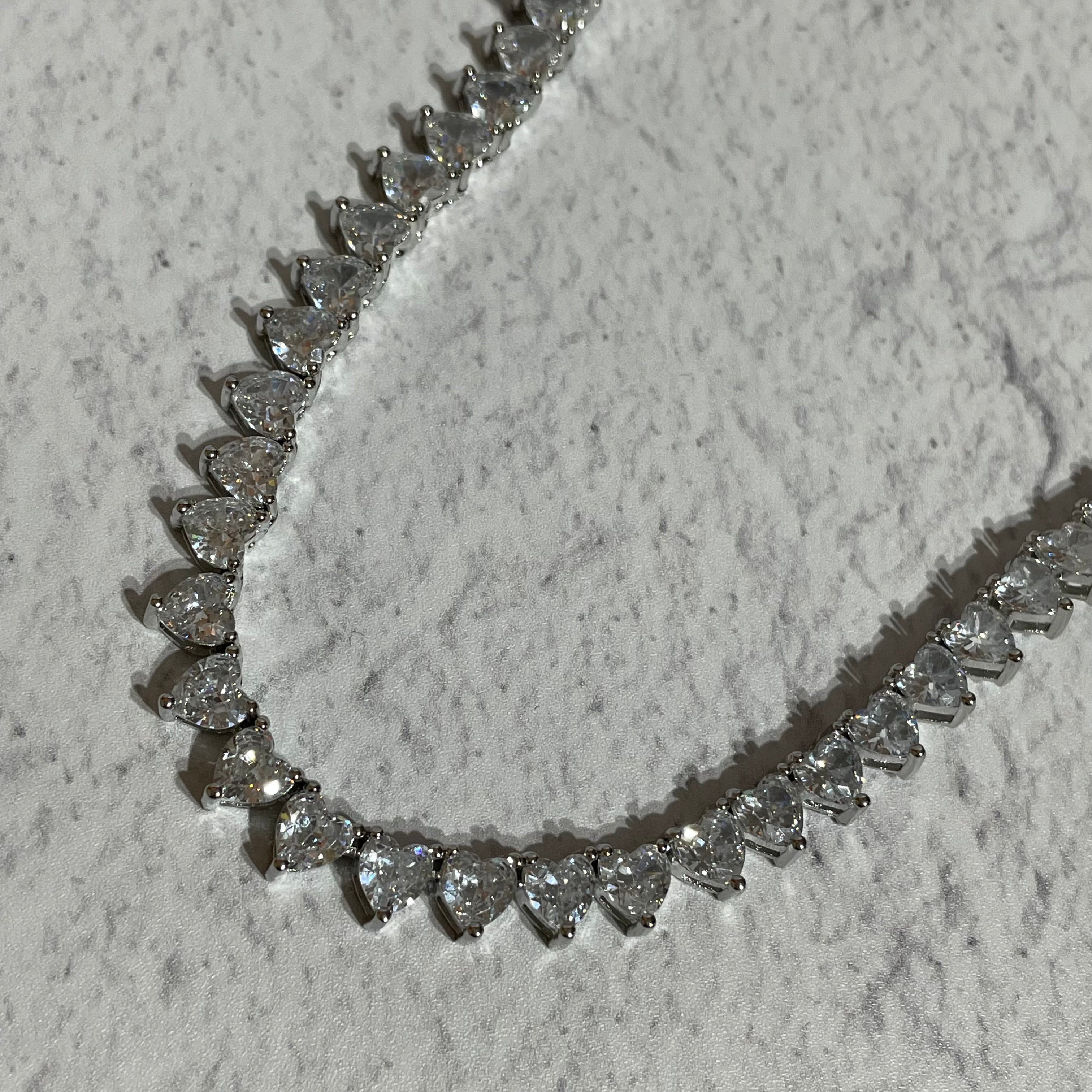 SWEETHEART Eternity Necklace | Silver | 18"