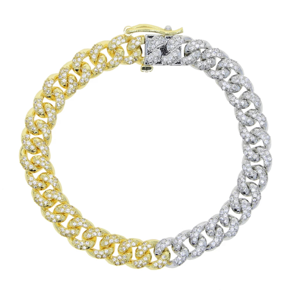 CHIC Two-Tone Encrusted Bracelet