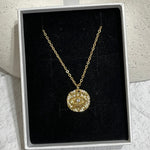 EVIL EYE CZ Pendant Necklace | Gold
