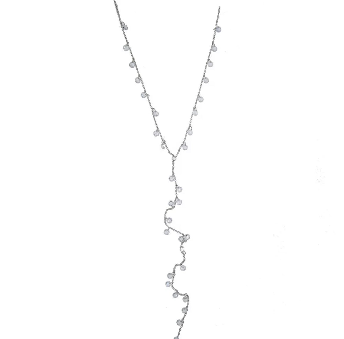SUMMER BAE CZ Shaker Necklace | Silver