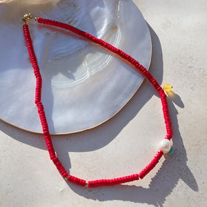 MERCIA Necklace | Red