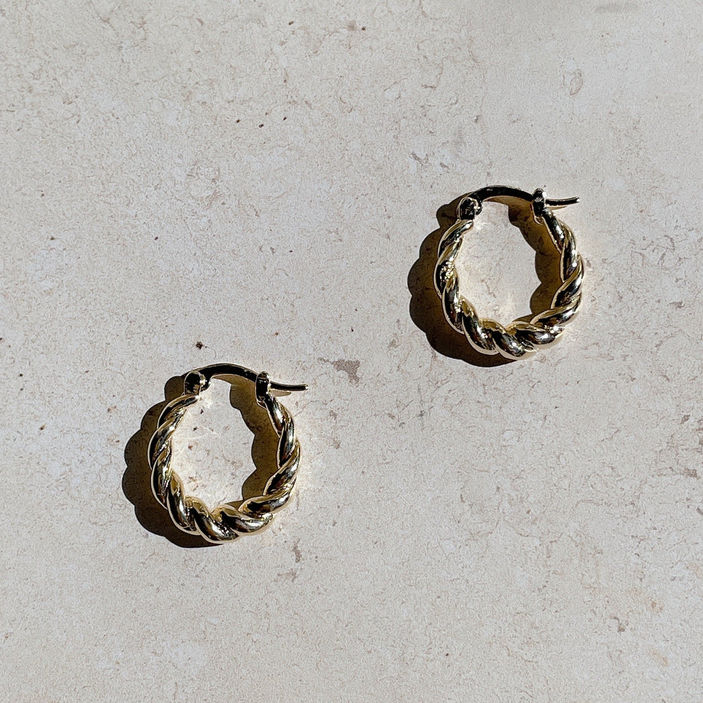 CLASSIC TWISTED Hoops | Gold