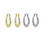 CLASSIC TWISTED Hoops | Silver