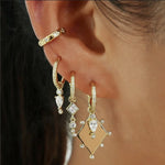 FREYA Interchangeable Earrings (4 pairs in 1) | Gold
