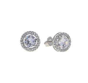 NOVA Solitare Studs | Silver