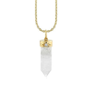 SOLAS Crystal Point Necklace | Gold